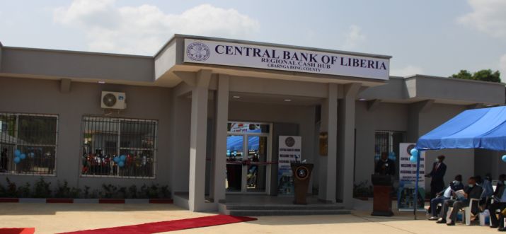 Central Bank of Liberia cash hub in Gbarnga, Bong County